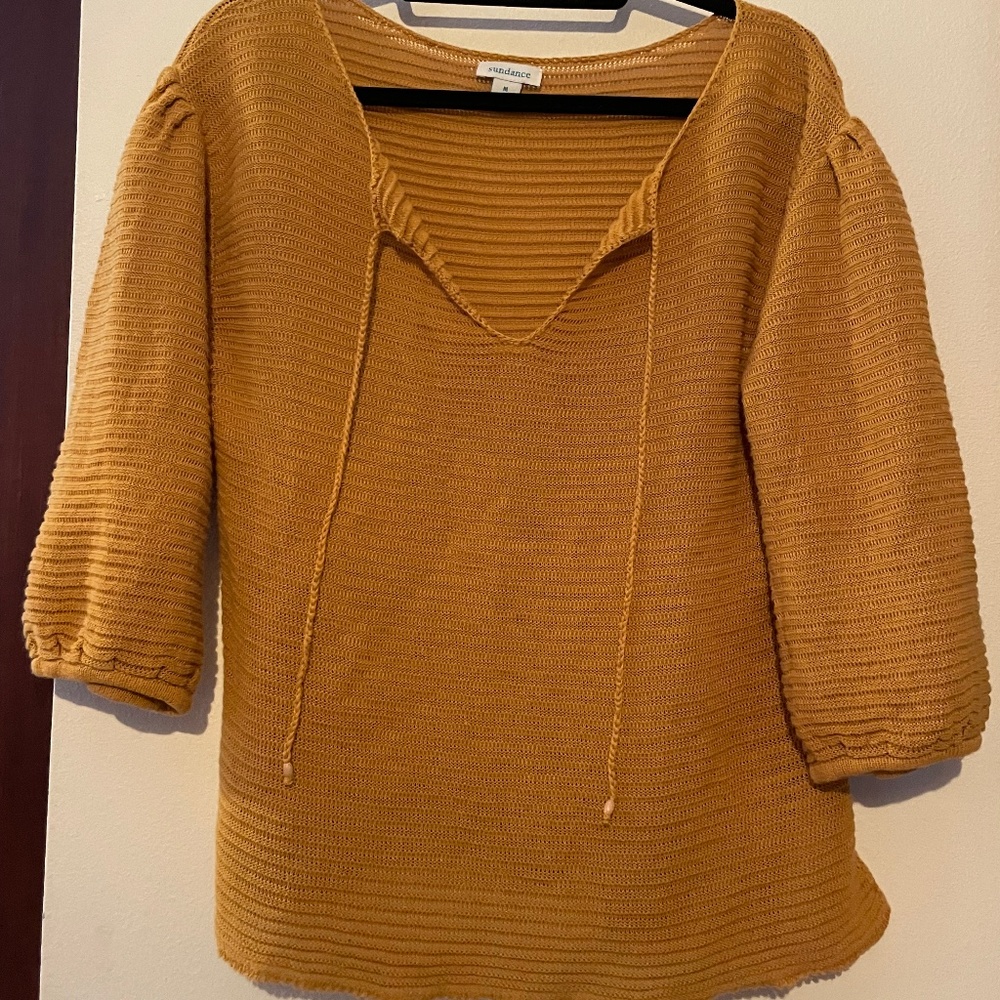 Yellow Sundance Boutique Medium Sweater NWOT